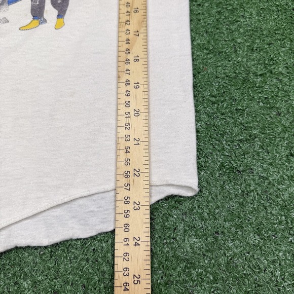 Vintage Jacksons Shirt Mens Medium Black White Raglan Victory Tour 1984 - Picture 6 of 9